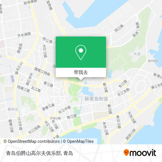 青岛伯爵山高尔夫俱乐部地图