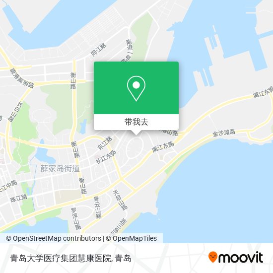 青岛大学医疗集团慧康医院地图