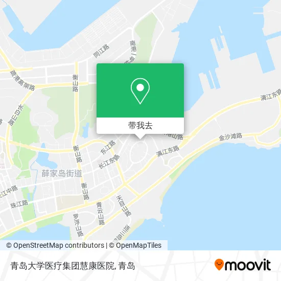 青岛大学医疗集团慧康医院地图