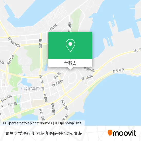 青岛大学医疗集团慧康医院-停车场地图