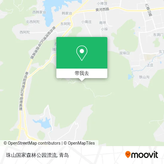 珠山国家森林公园漂流地图