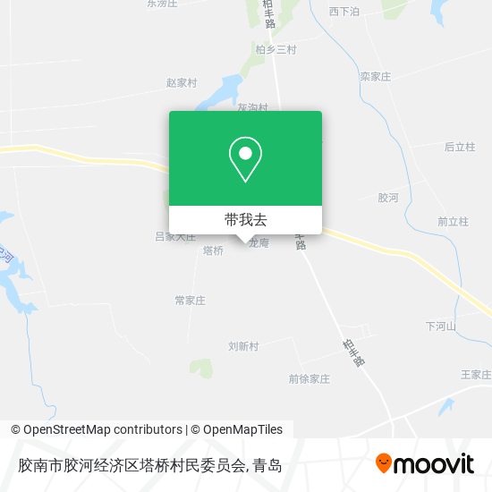 胶南市胶河经济区塔桥村民委员会地图