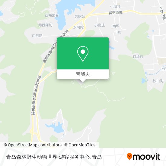 青岛森林野生动物世界-游客服务中心地图