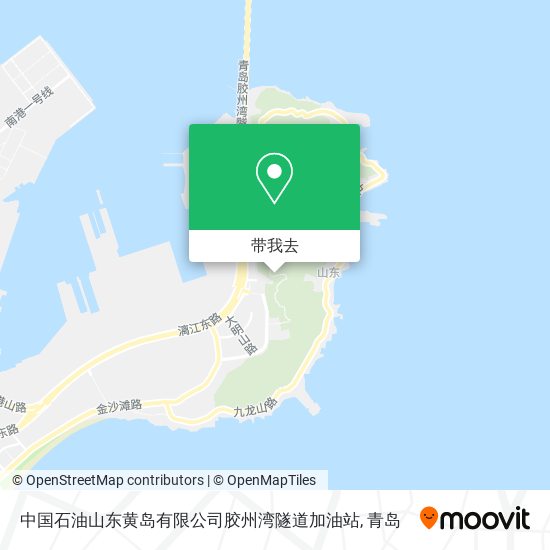 中国石油山东黄岛有限公司胶州湾隧道加油站地图