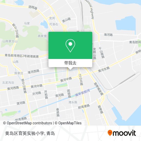 黄岛区育英实验小学地图
