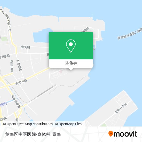 黄岛区中医医院-查体科地图