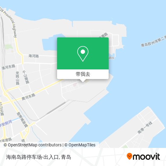 海南岛路停车场-出入口地图
