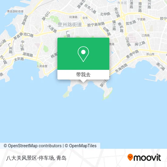 八大关风景区-停车场地图