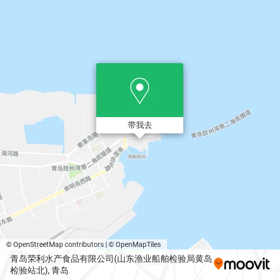 青岛荣利水产食品有限公司(山东渔业船舶检验局黄岛检验站北)地图