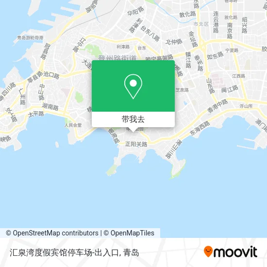 汇泉湾度假宾馆停车场-出入口地图