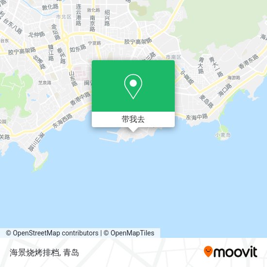 海景烧烤排档地图