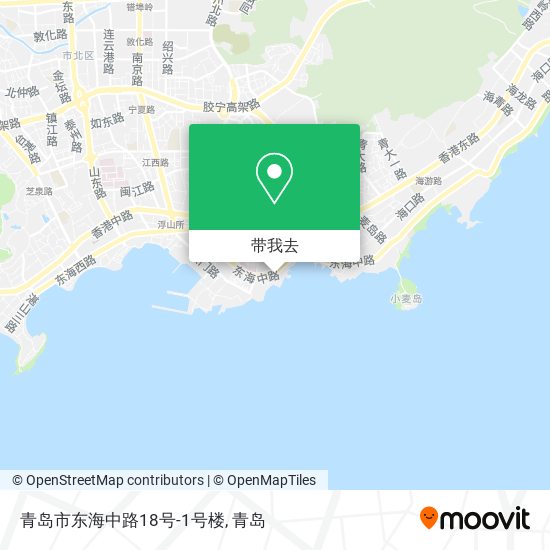 青岛市东海中路18号-1号楼地图