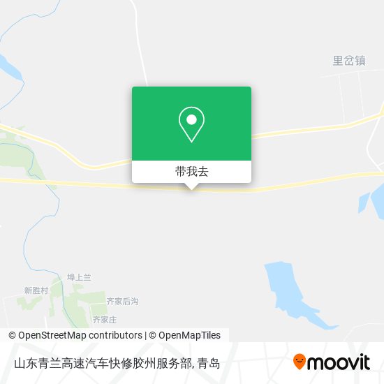 山东青兰高速汽车快修胶州服务部地图