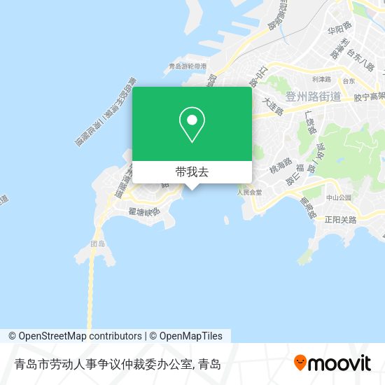青岛市劳动人事争议仲裁委办公室地图