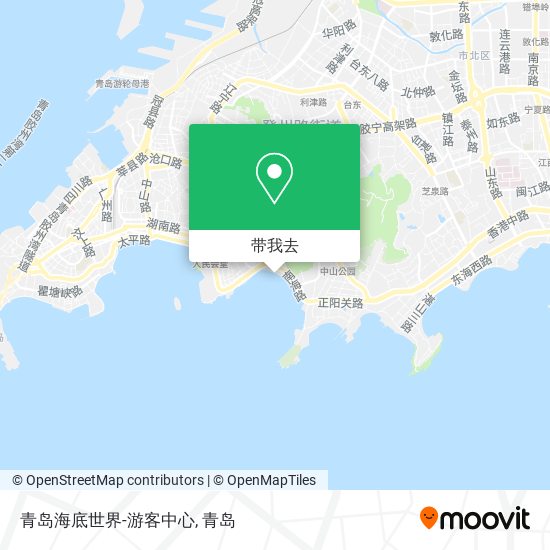 青岛海底世界-游客中心地图