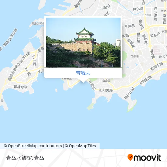 青岛水族馆地图