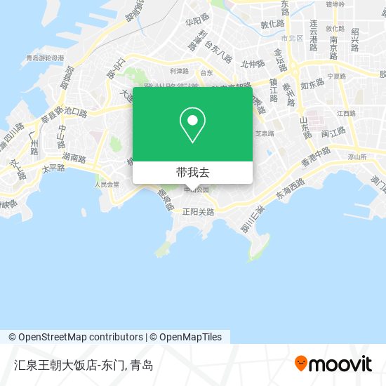 汇泉王朝大饭店-东门地图