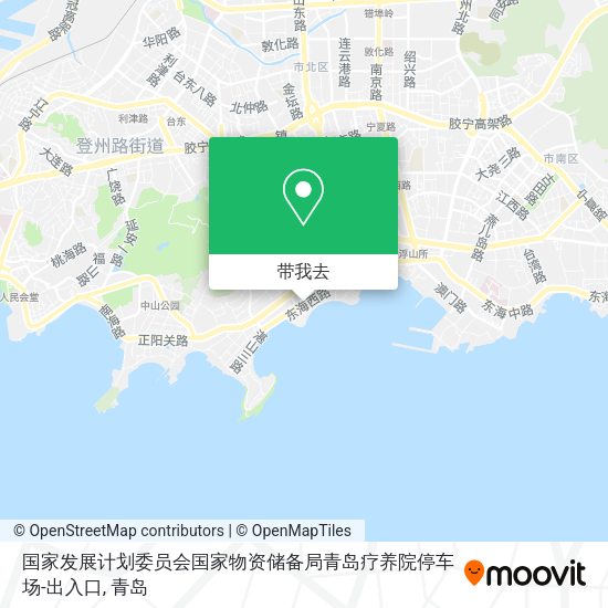国家发展计划委员会国家物资储备局青岛疗养院停车场-出入口地图
