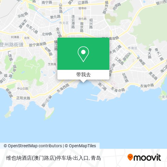 维也纳酒店(澳门路店)停车场-出入口地图