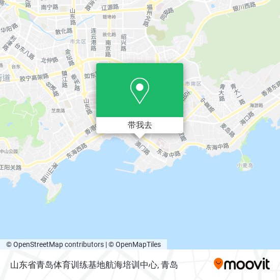 山东省青岛体育训练基地航海培训中心地图