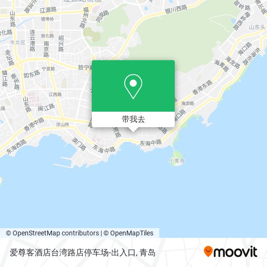 爱尊客酒店台湾路店停车场-出入口地图