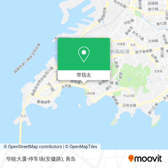 华能大厦-停车场(安徽路)地图
