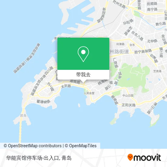 华能宾馆停车场-出入口地图