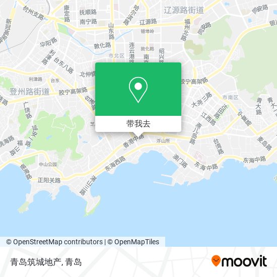 青岛筑城地产地图