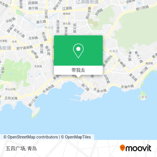 五四广场地图