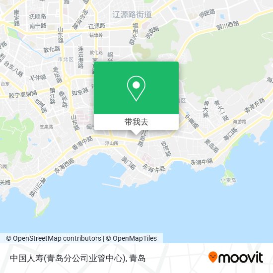 中国人寿(青岛分公司业管中心)地图
