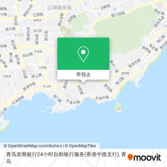 青岛农商银行24小时自助银行服务(香港中路支行)地图