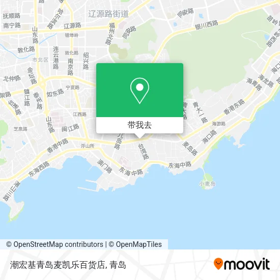 潮宏基青岛麦凯乐百货店地图