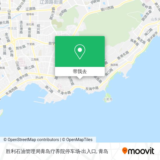 胜利石油管理局青岛疗养院停车场-出入口地图