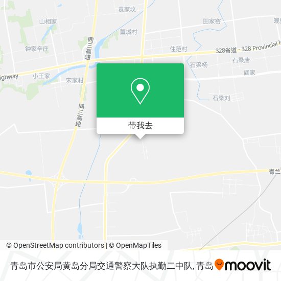 青岛市公安局黄岛分局交通警察大队执勤二中队地图