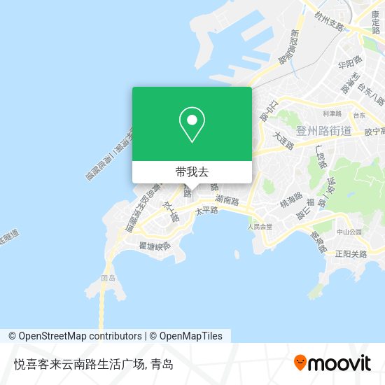 悦喜客来云南路生活广场地图