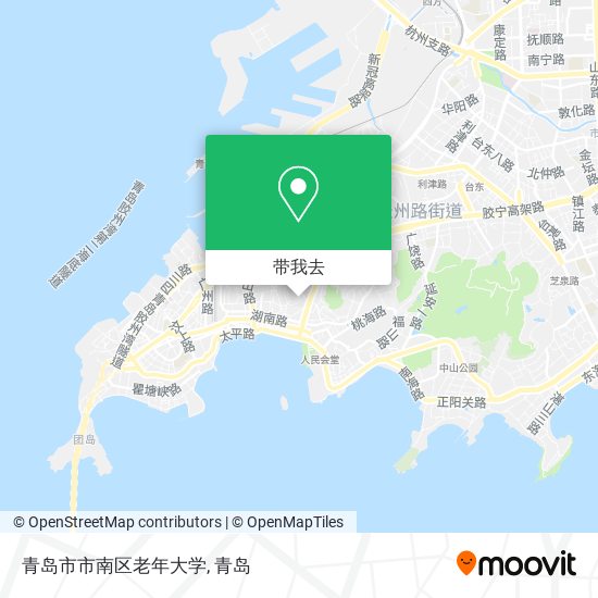 青岛市市南区老年大学地图