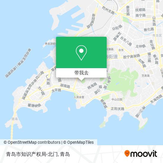 青岛市知识产权局-北门地图