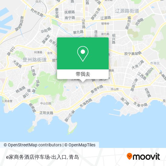 e家商务酒店停车场-出入口地图