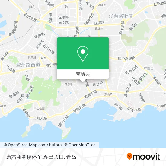 康杰商务楼停车场-出入口地图