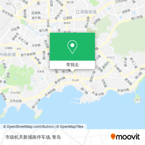 市级机关新浦路停车场地图