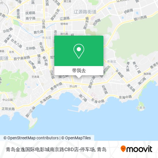 青岛金逸国际电影城南京路CBD店-停车场地图