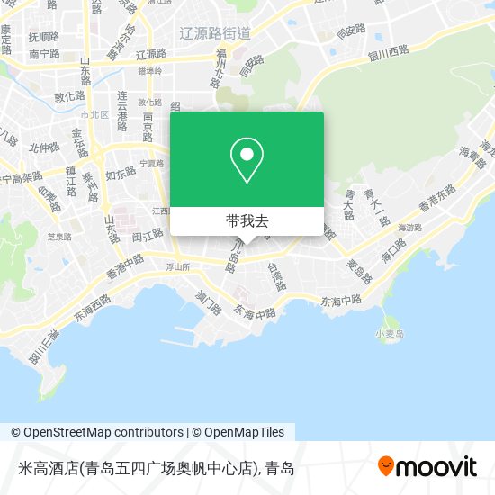 米高酒店(青岛五四广场奥帆中心店)地图