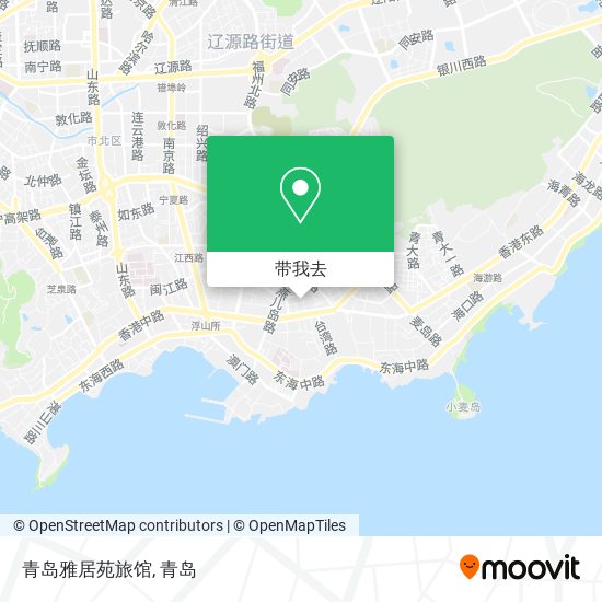 青岛雅居苑旅馆地图