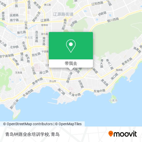 青岛钟路业余培训学校地图