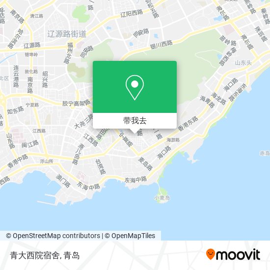 青大西院宿舍地图