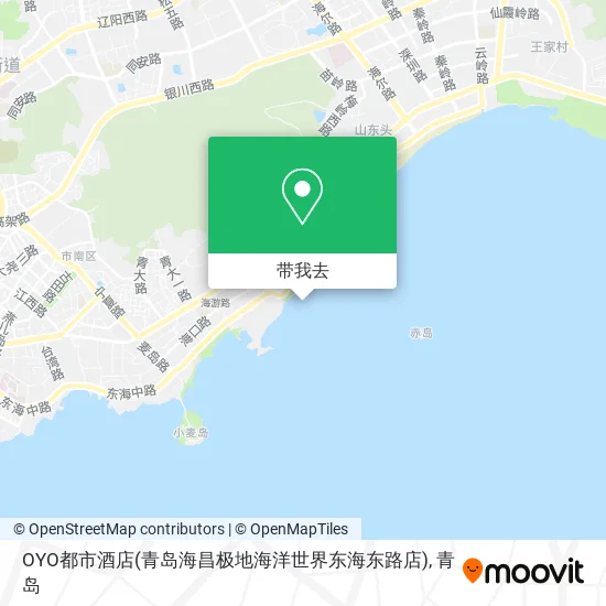 OYO都市酒店(青岛海昌极地海洋世界东海东路店)地图
