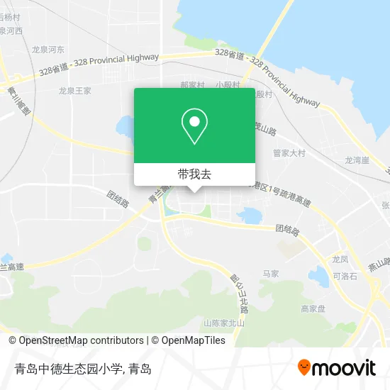 青岛中德生态园小学地图