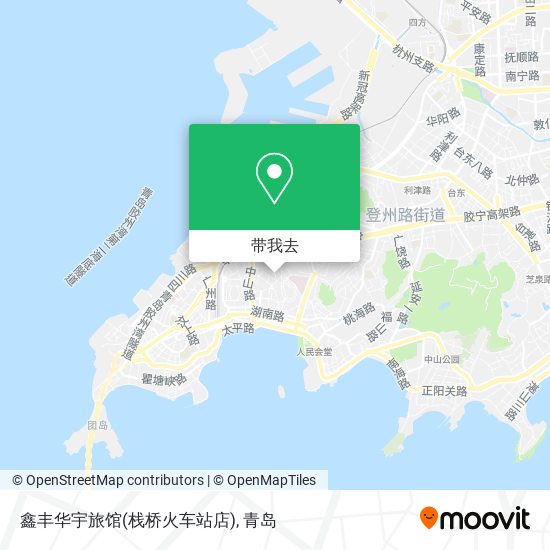 鑫丰华宇旅馆(栈桥火车站店)地图