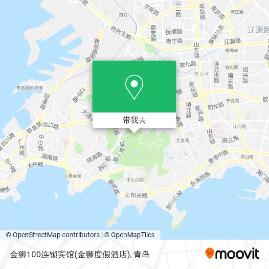 金狮100连锁宾馆(金狮度假酒店)地图