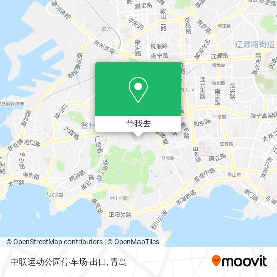 中联运动公园停车场-出口地图